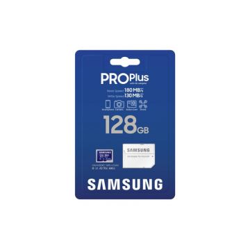 Card de Memorie SAMSUNG MicroSDHC PRO PLUS 128GB, Class10/Grade 3 adapter UHS-I MB-MD128DA/EU