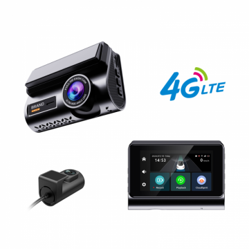 Camera Auto iSEN P85, 4G LTE, 3 IPS, 2K 25fps, WiFi Hotspot, GPS Beidou, Monitorizare la Distanta, G-sensor, Comunicare bidirectionala, Camera fata spate