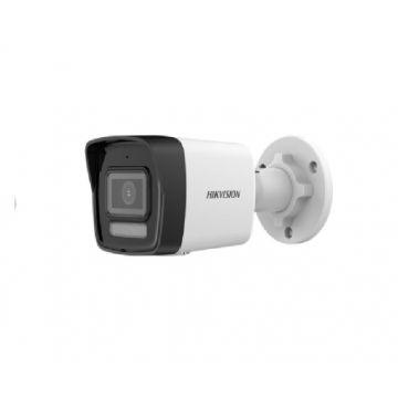 Camera de supraveghere IP Bullet 4MP Hikvision DS-2CD1043G2-LIU(2.8MM), lentila fixa: 2.8mm, iluminare min: Color: 0.005 Lux @ (F1.6, AGC ON),B/W: 0 Lux cu IR: 30m, microfon incorporat, alarma la evenimente: Motion detection (support alarm triggering by