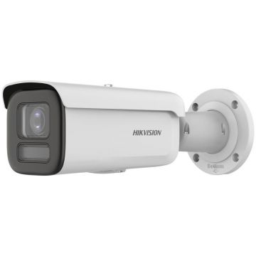 Camera de supraveghere IP Bullet 4MP Hikvision DS-2CD2647G2HT- LIZS(2.8-12MM)(EF), lentila varifocala: 2.8-12mm, iluminare: Color: 0.0008 Lux @ (F1.2, AGC ON),0 Lux cu lumina alba: 60m, IR: 60m, slot card de memorie: microSD/microSDHC/microSDXC card, up