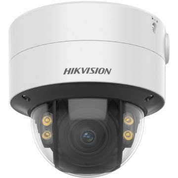 Camera de supraveghere IP Dome 4K Hikvision DS-2CD2787G2T-LZS(2.8-12MM) (C), lentila varifocala: 2.8-12mm, iluminare: Color: 0.0008 Lux @ (F1.2, AGC ON),B/W: 0 Lux cu lumina alba: 40m, slot card de memorie: microSD/microSDHC/microSDXC card, up to 512 GB,