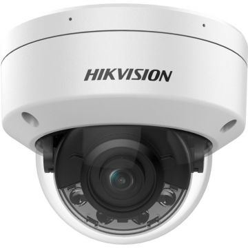 Camera de supraveghere IP Dome 8MP Hikvision DS-2CD2187G2H-LISU(4MM) (EF), lentila fixa 4mm, iluminare min: Color: 0.0005 Lux @ (F1.0, AGC ON), 0 Lux cu lumina alba: 30m, IR 30m, microfon incorporat, interfata audio: 1/1, alarma: 1/1, slot card de