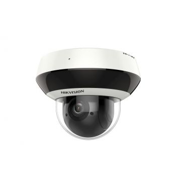 Camera de supraveghere IP Mini Dome PTZ 4X Outdoor 4MP Hikvision DS-2DE2A404IW-DE3(C0)(S6)(C), lentila varifocala: 2.8-12mm, iluminare min: Color: 0.005 Lux @ (F1.5, AGC ON), B/W: 0.001 Lux @ (F1.5, AGC ON), 0 Lux cu IR 20m, microfon incorporat,