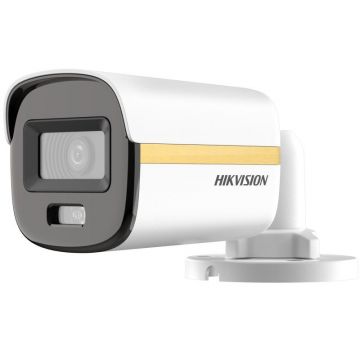 Camera de supraveghere Mini Bullet 3K ColorVu Dual-light PoC Fixed Hikvision DS-2CE10KF3T-LE(2.8MM), lentila fixa 2.8mm, iluminare min: 0.0005 Lux @ (F1.0, AGC ON), 0 Lux cu lumina alba, IR 20m, lumina alba 20m, alimentare: 12 VDC ± 25%, PoC.af, Max. 5.7