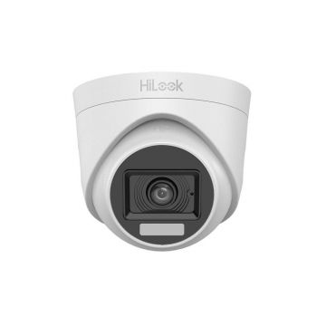 Camera supraveghere Dome cu iluminare duala Hikvision Hilook THC-T157-LPS(2.8MM), 5 MP, 2.8 mm, IR/Lumina alba 20 metri, microfon