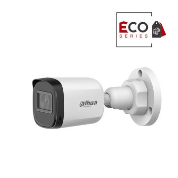 Camera supraveghere exterior Dahua Eco Series HAC-B1A51-U-0280B-S2, 5 MP, 2.8 mm, IR 30 m, HDCVI, PoC, IP67