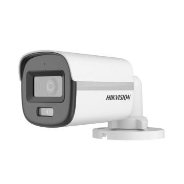 Camera supraveghere exterior HikVision ColorVu DS-2CE10KF0T-FS, 5 MP, 2.8 mm, lumina alba 20 m, microfon