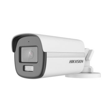 Camera supraveghere exterior HikVision ColorVu DS-2CE12KF0T-FS, 5 MP, 2.8 mm, lumina alba 40 m, microfon