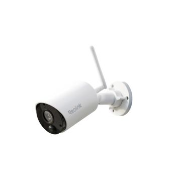 Camera supraveghere exterior wireless WiFi Reolink B320, 3 MP, PIR, IR 10 m, 2.4 GHz, 5200 mAh, microfon si difuzor, sirena, slot card