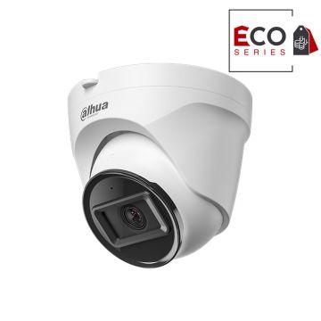 Camera supraveghere IP Dome Dahua Eco Series IPC-T1E20-A-0280B, 2 MP, 2.8 mm, IR 30 m, detectie miscare, IP67, PoE