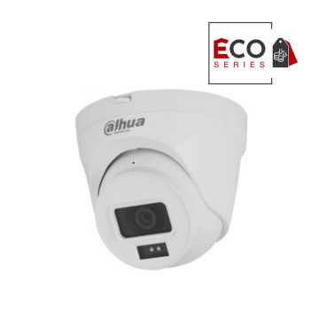 Camera supraveghere IP Dome Dahua Eco Series IPC-T1E40-A, 4 MP, 2.8 mm, IR 30 m, microfon, detectie miscare, IP67, PoE