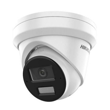 Camera supraveghere IP Dome HikVision DS-2CD2363G2-LI2U, 6 MP, 2.8 mm, IR / lumina alba 30 m, microfon, slot card, PoE