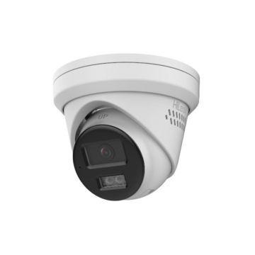 Camera supraveghere IP Dome Hybrid Light Hikvision Hilook IPC-T240HAP-LUF/SL(2.8MM), 4 MP, 2.8 mm, IR/Lumina alba 30 m, microfon si difuzor, slot card, PoE