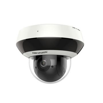 Camera supraveghere IP Dome PTZ HikVision DS-2DE2A404IW-DE3, 4 MP, 2.8 - 12 mm, IR 20 m, 4x optic, slot card, microfon, PoE