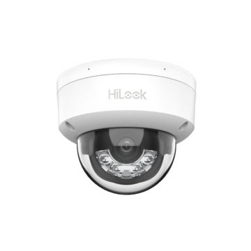 Camera supraveghere IP Dome Smart Hybrid Light Hikvison Hilook IPC-D160HA-LU(2.8MM), 6 MP, 2.8 mm, IR/Lumina alba 30 m, microfon, PoE