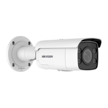 Camera supraveghere IP exterior Hikvision ColorVu DS-2CD2T87G2-LSU/SL, 8 MP, 2.8 mm, slot card, microfon, lumina alba 60 m, PoE