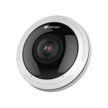 Camera supraveghere Milesight AI 360° Panoramic Fisheye Network Camera MS-C9674-PA (1.98mm), 12MP, Senzor:1/1.7″ Progressive ScanCMOS; Rezolutie: 4000x3000@60fps; Iluminare Color: 0.008Lux@F1.8 B/W: 0Lux with IR on; Lentila fixa 1.98mm@F2.8; Distanta IR: