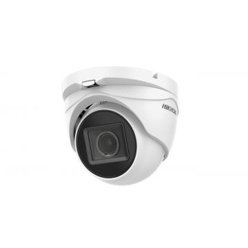 Camera supraveghere TurboHD turret HikvisionDS-2CE79H0T-IT3ZE(2.7- 13.5MM), 5MP, PoC, rezolutie 2560 × 1944 @20 fps, 4 M @ 30 fps, iluminare 0.01 Lux @ (F1.2, AGC ON), 0 Lux cu IR, lentila varifocala motorizata 2.7 mm la 13.5 mm, distanta IR 40m, Digital