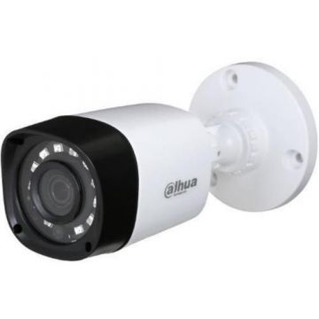 Camera Supraveghere Video Dahua HAC-HFW1220RP-0280B, Bullet, 2MP, 1/2.9inch CMOS, 2.8mm, IR 20m, IP67 (Alb/Negru)