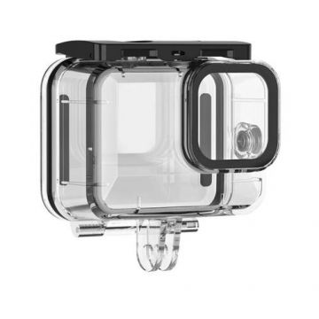 Carcasa protectie waterproof Telesin pentru camera video sport GoPro Hero9/10/11 Black, Transparent