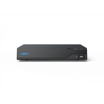 NVR Reolink RLN8-410; NVS8 Canale IP: 8 POE Rezolutie: 12MP Iesiri video: 1HDMI, 1VGA, ethernet ports(8x RJ-45 PoE/ 1x RJ-45 LAN) Iesiri audio: camera cu microfon Compresie video: H.265, H.264 Metode de inregistrare: Person/Vehicle/Pet Detection,