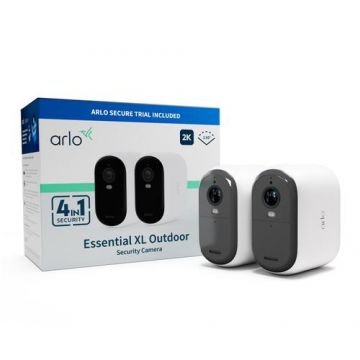 Set de camere de securitate pentru exterior Arlo (VMC3252-100EUS) Essential (Gen.2) XL, 2k, 2 buc (Alb)