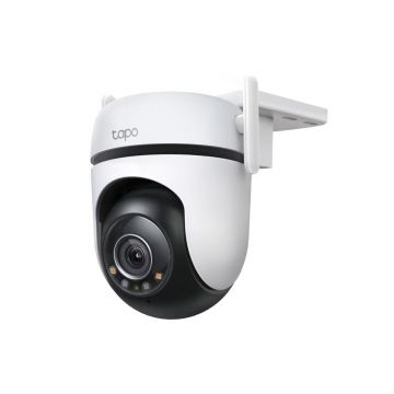 TP-Link Cameră de supraveghere pentru exterior cu funcție Pan/Tilt | Tapo C520WS, Senzor Imagine: 1/3‘’ CMOS, Rezoluție: 2K QHD 4MP (2560 × 1440 px), Lentile: F/NO: 1.61±10%; Distanță de focalizare: 3.18mm±5%, 360° pe orizontală și 130° pe verticală, IR