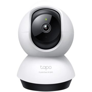 TP-LINK Camera de supraveghere Smart TP-Link Tapo C220 cu Pan/Tilt 360 grade, 2K 4MP QHD, Utilizare Baby Monitor mode, Night Vision, Detectare si notificare Smart persoane si animale, detectare sunete, Two-Way Audio, Alarma sonora si luminoasa, Mod Priva