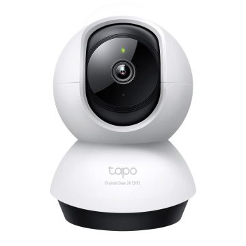 TP-LINK TAPO C220 camera supraveghere WI-FI pentru interior cu funcție Pan/Tilt și Detectare AI, Rezoluție: 2K 4MP QHD （2560 * 1440 px）, Lentile: Distanță focală: 4.0mm, F/NO: 2.0, Pan/Tilt Range:360° pe orizontală, 114° pe verticală, Frame rate: