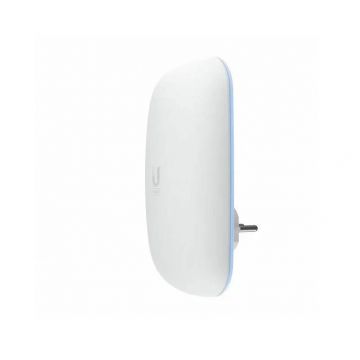 UBIQUITI Unifi6 Range Extender, U6-EXTENDER, Dual-Band WIFI6, 2.4 GHz 573.5 Mbp, antena 5dbi, 5 GHz 4.8 Gbps, antenna 6dbi, standard wireless: 802.11a/b/g WiFi 4/WiFi 5/WiFi 6, 300+ clienti, interfa management- Bluetooth, dimensiuni: 169.7 x 112.2 x 32.2