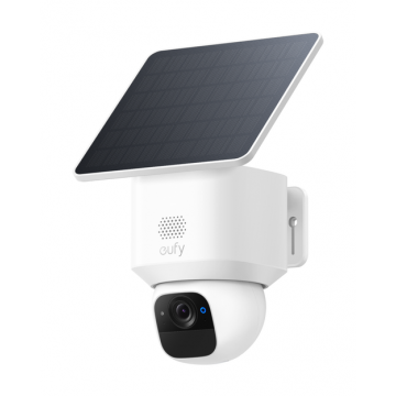 Camera supraveghere eufy SoloCam E30, Wireless, 2K HD, Panou Solar, Supraveghere 360, 2.4 GHz Wi-Fi (Alb)