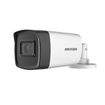 Camera supraveghere Hikvision Turbo HD bullet DS-2CE17H0T-IT3F(2.8mm) (C), 5MP, rezolutie: 2560 x 1944, 5M@20fps, 4M@30fps, iluminare: 0.01 Lux @ (F1.2, AGC ON), 0 Lux with IR, lentila: 2.8 mm, distanta IR: 40 metri, Digital WDR/ICR/AGC/2D DNR,