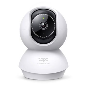 Camera supraveghere interior IP wireless Wi-Fi PT TP-Link TAPO C230, 5 MP, 4 mm, IR 12 m, slot card, microfon si difuzor, detectie smart, 360 grade