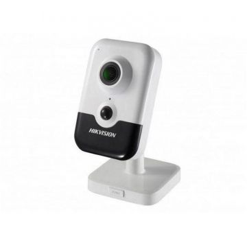 HIKVISION CAMERA IP Hikvision, cube pt. interior, dist. IR 10 m,  tip lentila varifocala 2.8 - 12 mm, 2  Mpx, microfon, PoE, carcasa plastic, slot SD card, DS-2CD2423G2-I28  (timbru verde 0.8 lei)