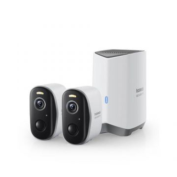 Kit supraveghere video interior Baseus Security N1 HomeStation + 2 camere, 16GBFlash per camera, Wireless (Alb)