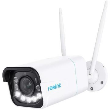 Reolink Camera de supraveghere Reolink RLC-811WA , W430, 8MP, 4K ,IR 30m, Wi-Fi, detectie oameni/vehicule/animale, PoE, IP67, Audio bidirectional, Instalare usoara si flexibila, Alb